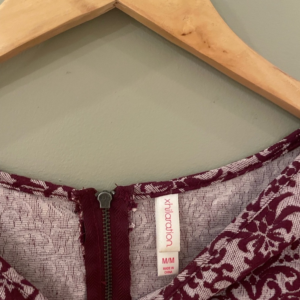 Purple Patterned Body-con Dress - Picture 3 of 4